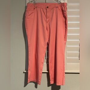 TALBOTS Woman Petite Stretch - Salmon Pink Pants NWOT